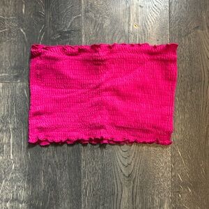 Vibrant Pink Smocked Tube Top